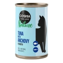 Pack Ahorro: Cosma Nature 12 X 140 G -Perros Gatos Suministros Tienda 104066 pla cosma nature tunaanchovy 140g 6