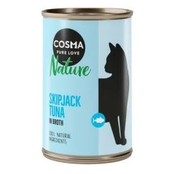 Pack Ahorro: Cosma Nature 12 X 140 G -Perros Gatos Suministros Tienda 104072 pla cosma nature skipjacktuna 140g 0