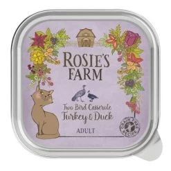 Rosie's Farm Adult Comida Húmeda Para Gatos -Perros Gatos Suministros Tienda 106316 pla rosie sfarm cats turkey duck 100g 8