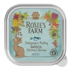 Rosie's Farm Adult Comida Húmeda Para Gatos -Perros Gatos Suministros Tienda 106404 pla rosie sfarm cats salmon chicken 100g 4