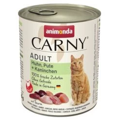 Animonda Carny Adult 6 X 800 G -Perros Gatos Suministros Tienda 114513 pla animonda carny adult huhnputekaninchen 800g 0