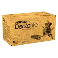 PURINA Dentalife Snacks Dentales Para Perros Grandes (25-40 Kg) -Perros Gatos Suministros Tienda 130100 pla nestle ger main dc purina dentalife t gliche zahnpflege snacks f r gro e hunde x72 sticks hs 07 5 jpg 2