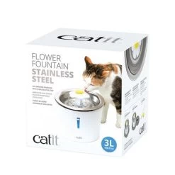 Bebedero Fuente Catit Flower Fountain De Acero, 3 L 12 Bebedero Fuente Catit Flower Fountain De Acero, 3 L -Perros Gatos Suministros Tienda 135197 hagencontainer catit blumentrinkbrunnen edelstahl trinkbrunnen 3liter hs 02 1