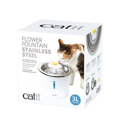 Bebedero Fuente Catit Flower Fountain De Acero, 3 L 7 Bebedero Fuente Catit Flower Fountain De Acero, 3 L - Imagen 5