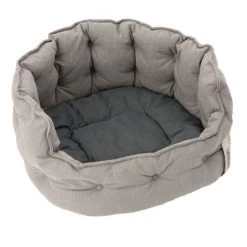 Cama Cozy EcoLIFE Gris Para Perros -Perros Gatos Suministros Tienda 180713 pla cozy ecolife grau fg 6363 3