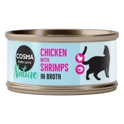 Pack Ahorro: Cosma Nature 24 X 70 G -Perros Gatos Suministros Tienda 1 60831 pla cosma nature chickenshrimps 70g 1 1