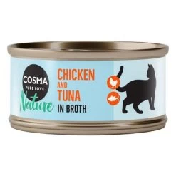 Pack Ahorro: Cosma Nature 24 X 70 G -Perros Gatos Suministros Tienda 1 60832 pla cosma nature chickentuna 70g 0 1