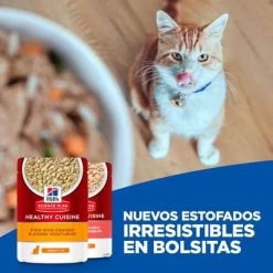 Hill's Science Plan Hill's Adult Sterilised Healthy Cuisine Con Pollo Y Salmón Para Gatos -Perros Gatos Suministros Tienda 1 cat key visual 0