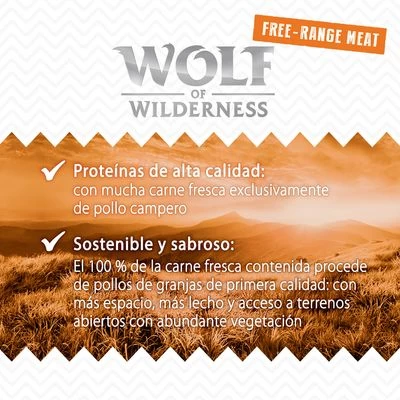 Wolf Of Wilderness Free Range 6 X 800 G 5 Wolf Of Wilderness Free Range 6 X 800 G - Imagen 3