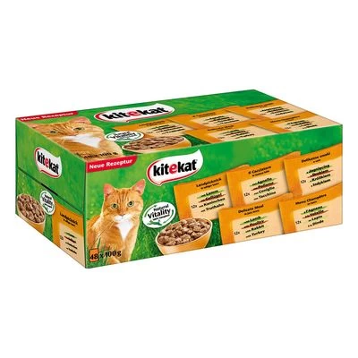 Kitekat Colorido En Salsa Sobres Herméticos 48 X 100 G