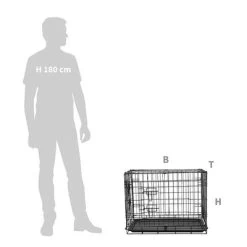 Jaula De Interior HAFENBANDE Twin Door -Perros Gatos Suministros Tienda 203978 waagen schmitt hafenbande zimmerkaefig twindoor small hs 01 1