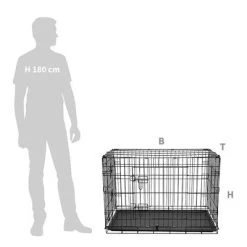 Jaula De Interior HAFENBANDE Twin Door -Perros Gatos Suministros Tienda 203979 waagen schmitt hafenbande zimmerkaefig twindoor large hs 01 6