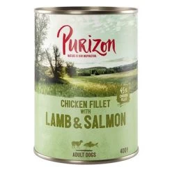 Purizon Adult 6 X 400 G Comida Húmeda Sin Cereales Para Perros -Perros Gatos Suministros Tienda 209096 pla purizon lamm 400g 4 1