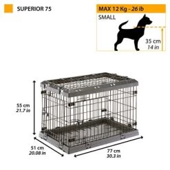 Jaula De Transporte Ferplast Superior Para Perros -Perros Gatos Suministros Tienda 217881 ferplast transportbox superior hs 13 4