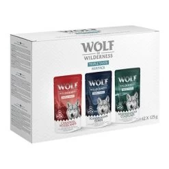 Wolf Of Wilderness Triple Taste 12 X 125 G -Perros Gatos Suministros Tienda 2308 wow tripletaste 12x125g tray mixed 1000x1000 0