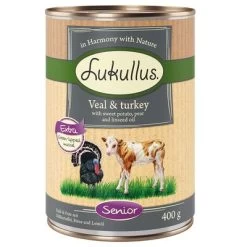 Lukullus Senior Con Ternera Y Pavo -Perros Gatos Suministros Tienda 231496 pla lukullus senior 6x400g 9