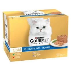 Megapack Gourmet Gold Mousse 48 X 85 G 41 Megapack Gourmet Gold Mousse 48 X 85 G -Perros Gatos Suministros Tienda 246396 nestle sparpaket gourmet gold feine pastete mix 24x85g hs 02 4