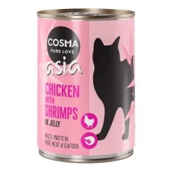 Cosma Asia En Gelatina 6 X 400 G -Perros Gatos Suministros Tienda 259996 pla cosma asia chickenshrimps 6 x 400g 3
