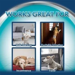 Simple Solution Pañal Desechable Para Perros Macho -Perros Gatos Suministros Tienda 265897 265996 265997 265998 simplesolution disposable male wrap hs 06 1