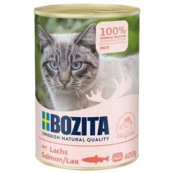 Bozita Comida Húmeda Para Gatos 12 X 400 G - Pack Ahorro -Perros Gatos Suministros Tienda 288311 pla bozita salmon pate catcan 400g hs 01 6