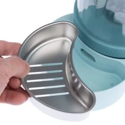 TIAKI Tolva Para Pienso Y Agua, Azul Claro Para Mascotas -Perros Gatos Suministros Tienda 302396 tiaki wasser und futterspender fg 6114 4