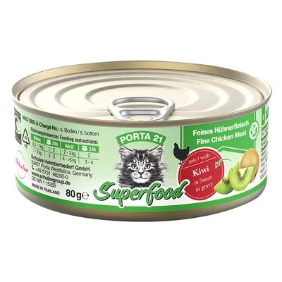 Porta 21 Superfood Comida Húmeda Para Gatos 6 X 80 G 7 Porta 21 Superfood Comida Húmeda Para Gatos 6 X 80 G - Imagen 5