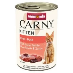 Animonda Carny Kitten 6 / 12 X 400 G -Perros Gatos Suministros Tienda 311402 pla carny kitten rind pute 400g hs 01 7