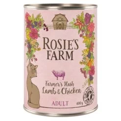 Rosie's Farm Adult 12 X 400 G Para Gatos - Pack Ahorro -Perros Gatos Suministros Tienda 314898 pla rosie sfarm adult lambchicken 400g 2