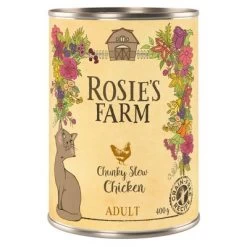 Rosie's Farm Adult 12 X 400 G Para Gatos - Pack Ahorro -Perros Gatos Suministros Tienda 315096 pla rosie sfarm adult chicken 400g 4