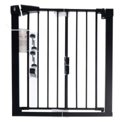 Barrera Negra TIAKI Con 7 Cm De Extensión Para Perros 25 Barrera Negra TIAKI Con 7 Cm De Extensión Para Perros -Perros Gatos Suministros Tienda 334696 pla tiaki dog gate black fg 8090 7
