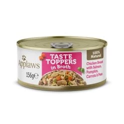 Applaws Taste Toppers Con Caldo Latas Para Perros 6 X 156 G -Perros Gatos Suministros Tienda 362001 pla applaws taste toppers bruehe huhnlachs 6x156g hs 01 4