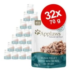 Pack Ahorro: Applaws En Gelatina 32 X 70 G -Perros Gatos Suministros Tienda 362008 applaws pouch thunfischmakrele 70g hs 02 6