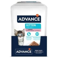 Advance Kitten Con Pavo Comida Húmeda Para Gatos -Perros Gatos Suministros Tienda 374596 affinity advance kitten truthahn hs 03 3