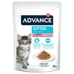 Advance Kitten Con Pavo Comida Húmeda Para Gatos -Perros Gatos Suministros Tienda 374596 affinity advance kitten truthahn hs 05 9