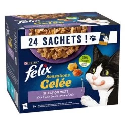 Felix Sensations 48 X 85 G - Pack Ahorro -Perros Gatos Suministros Tienda 383500 pla nestle felix sensations pouches 24x85g hs 01 9