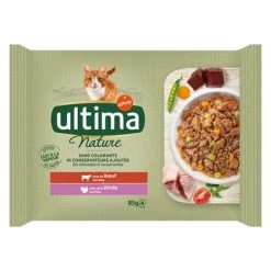 Ultima Cat Nature 12 X 85 G Comida Húmeda Para Gatos -Perros Gatos Suministros Tienda 384700 pla affinity ultima cat nature rind hs 01 0