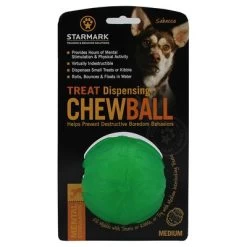 Starmark Pelota Portasnacks Para Perros -Perros Gatos Suministros Tienda 388799 pla starmark treat dispensing chewball hs 01 9
