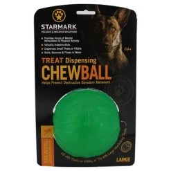 Starmark Pelota Portasnacks Para Perros -Perros Gatos Suministros Tienda 388801 pla starmark treat dispensing chewball hs 01 9