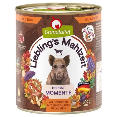 GranataPet Liebling´s Mahlzeit, Con Jabalí - Edición De Otoño