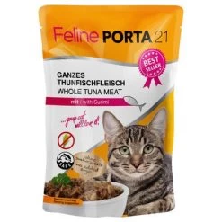 Feline Porta 21 En Bolsitas 6 X 100 G 9 Feline Porta 21 En Bolsitas 6 X 100 G -Perros Gatos Suministros Tienda 4675 pla felineporta21 tunasurimi pouch 5
