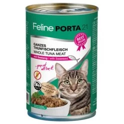 Pack Ahorro Feline Porta 21 Comida Para Gatos 12 X 400 G -Perros Gatos Suministros Tienda 4755 pla felineporta21 tunaseetang 400g 8