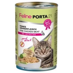 Pack Ahorro Feline Porta 21 Comida Para Gatos 12 X 400 G -Perros Gatos Suministros Tienda 4785 pla felineporta21 huhnaloe 400g 8