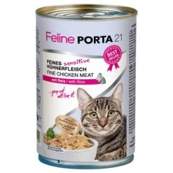 Pack Ahorro Feline Porta 21 Comida Para Gatos 12 X 400 G -Perros Gatos Suministros Tienda 4795 pla felineporta21 huhnreissensitive 400g 5