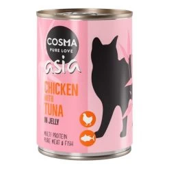 Cosma Asia En Gelatina 6 X 400 G -Perros Gatos Suministros Tienda 55136 pla cosma asia chickentuna 400g 5