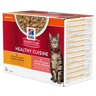 Hill's Science Plan Hill's Adult Healthy Cuisine Con Pollo Y Salmón Para Gatos 4 Hill's Science Plan Hill's Adult Healthy Cuisine Con Pollo Y Salmón Para Gatos - Imagen 2