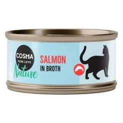 Pack Ahorro: Cosma Nature 24 X 70 G -Perros Gatos Suministros Tienda 60834 pla cosma nature salmon 70g 9 1