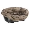 Set Cesta De Plástico Ferplast Siesta Deluxe Negra Con Funda Cities -Perros Gatos Suministros Tienda 64518 pla ferplast hundekorbsofa cities hs 01 5 1