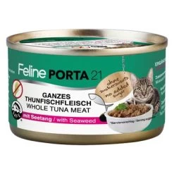Feline Porta 21 Comida Para Gatos 6 X 90 G -Perros Gatos Suministros Tienda 7160 pla felineporta21 tunaseetang 90g 5