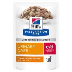 Hill's C/d Prescription Diet Urinary Stress Sobres Comida Húmeda Para Gatos 16 Hill's C/d Prescription Diet Urinary Stress Sobres Comida Húmeda Para Gatos -Perros Gatos Suministros Tienda 79027 pla hills prescriptiondiet cd urinarystress huhn hs 01 5