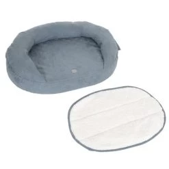 Cama Ortopédica Memory Ovalada Gris -Perros Gatos Suministros Tienda 79216 memory oval grau fg 6676 9